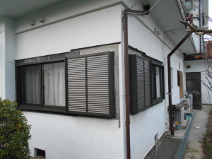 窓サッシ、雨戸の取替え工事