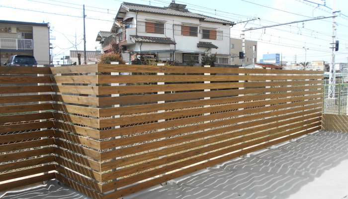 施工事例｜加古川市　目隠しフェンス造作工事